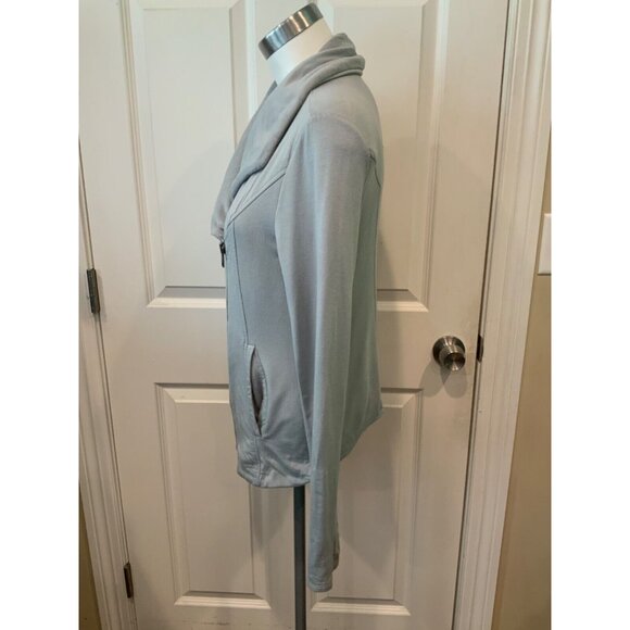 Helmut Lang Gray Zip-up Asymmetric Jacket W/Pockets, Size Medium - Picture 5 of 9